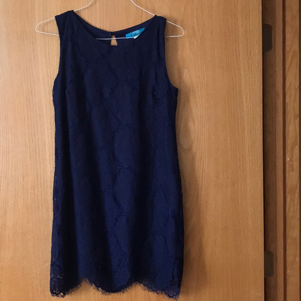 Francesca's blue lace dress